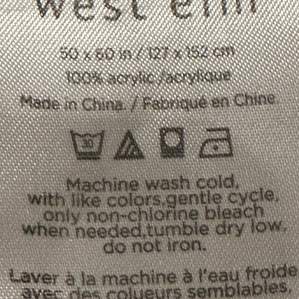 West Elm Super Soft Woven Throw Blanket